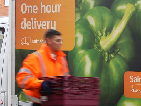 Sainsburys delivery van