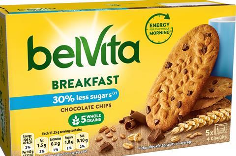 belVita Choc Chip 30% Less