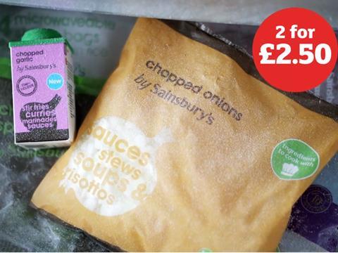 Sainsbury's frozen chopped onions 'love your freezer'