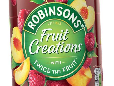 Robinsons Fruit Creations Delicious Peach & Raspberry