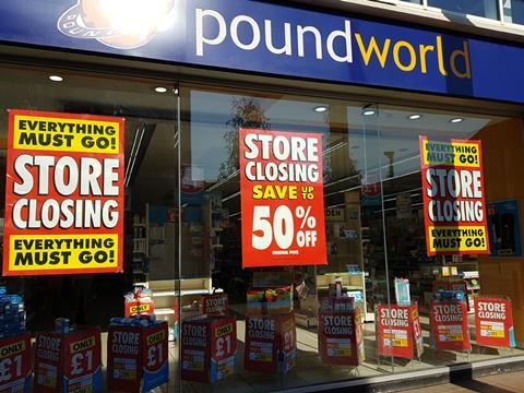 Poundworld closing down sale