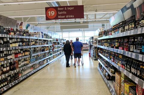 sainsbury's bws aisle