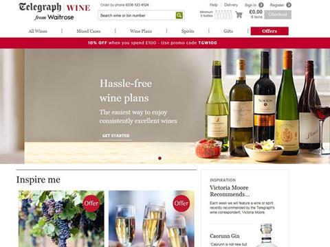 Waitrose Telegraph wine