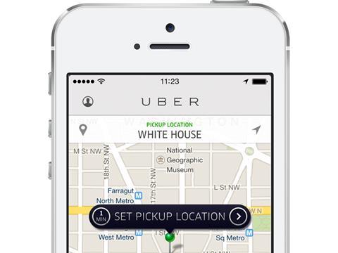 Uber delivery app