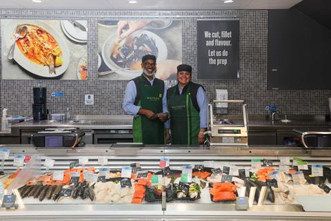 Waitrose Fish counter deli partners store staff workers