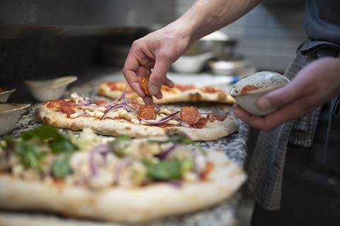 Pizza preparation