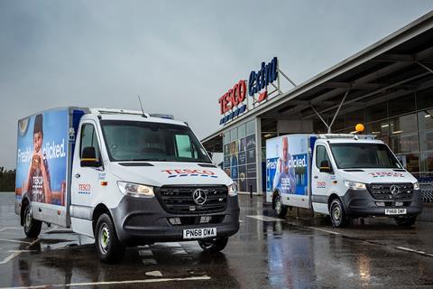 tesco delivery vans