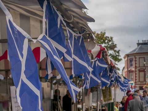 Scottish flag Scotland saltire