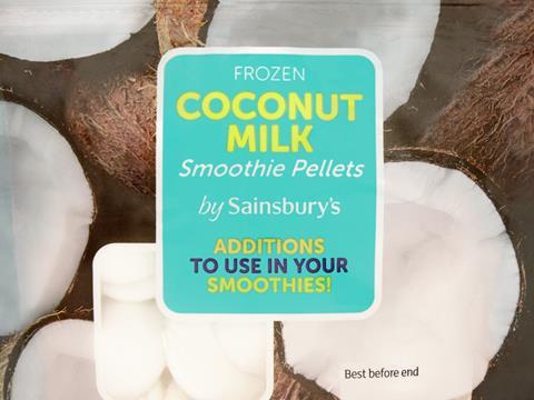 sainsburys frozen coconut milk smoothie pellets