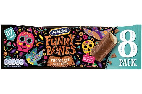 McVities Funny Bones Choc Cake Bars