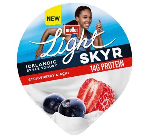 Müllerlight SKYR Strawberry and Acai 1