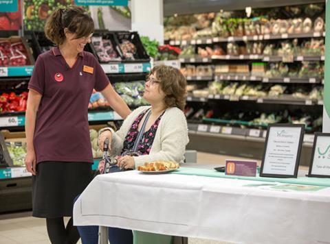 sainsburys slow shopping customer