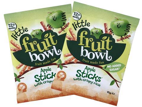 fruit bowl apple sticks