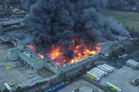 Ocado fire