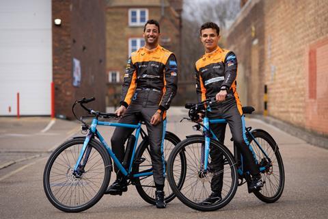 Lando Norris and Daniel Ricciardo swap Formula 1 for McLaren supercars for a once in lifetime delivery to celebrate the Global Partnership between instant delivery app, Gopuff and the McLaren Formula 1 Team