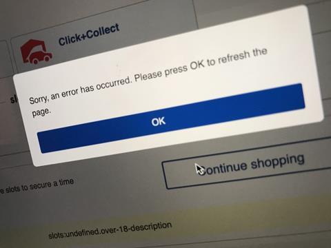 tesco site down