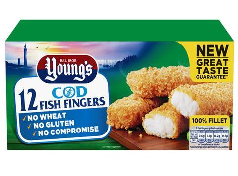 young's gluten free fish fingers