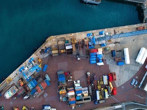 Port at Guernsey St Peter Dock