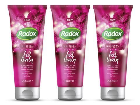 Radox 12H Scent Touch Body Wash, Feel Lively