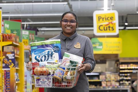 Morrisons supermarket aisle shopper basket trolley price cuts promo discount (3)