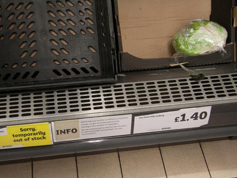 salad shortages