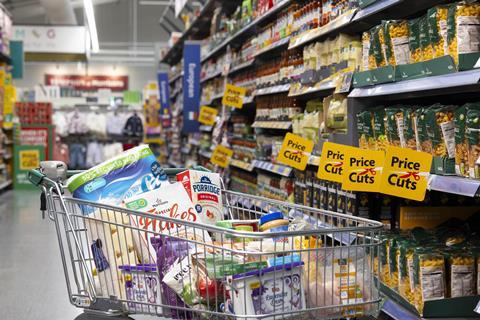 Morrisons supermarket aisle shopper basket trolley price cuts promo discount (7)