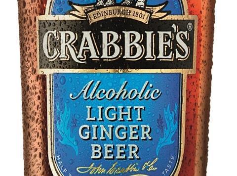 crabbie's light ginger beer