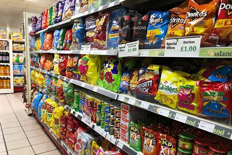 Crisps aisle