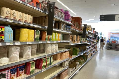 Waitrose flour aisle