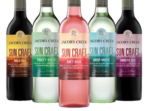 jacob's creek sun craft wine