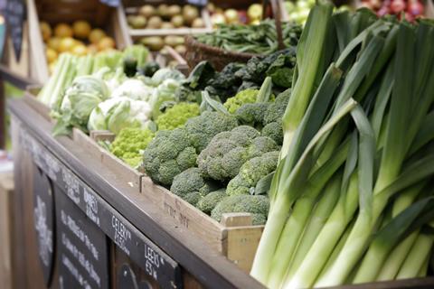 Fresh vegetables at Borough Market