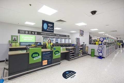 Amazon signage Asda Kiosk 1 PNG