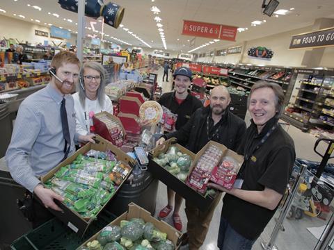 Aldi Christmas food donations