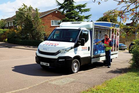 Tesco delivery van