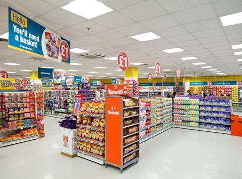 Poundland store interior