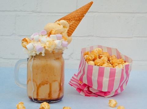 freakshake milkshake popcorn