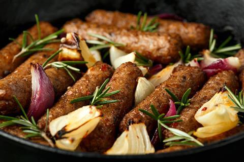 Vegan veggie sausages