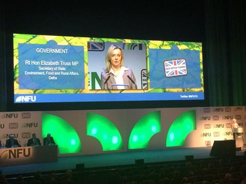 Liz Truss NFU conference