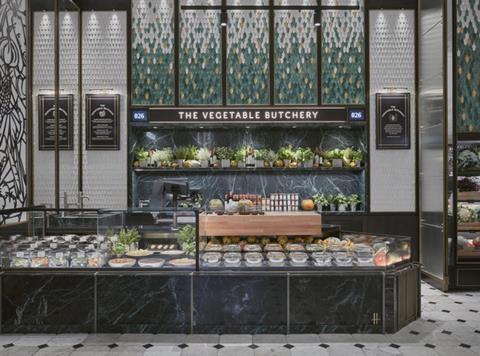 harrods fresh market hall vegetable butchery