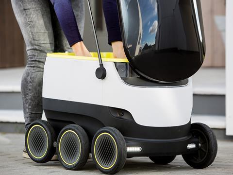 Starship Technologies robot delivery vehicle