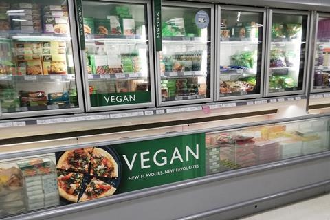 Waitrose vegan freezer aisle