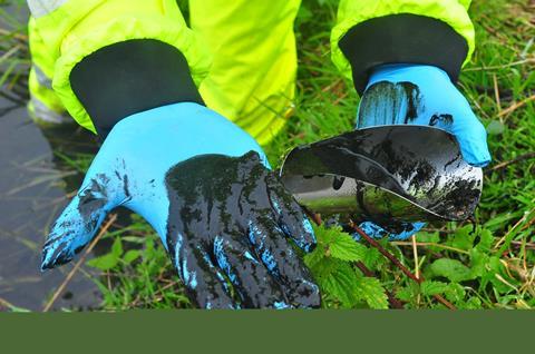 Black sludge which coated the River Inny for 3 miles in the summer of 2018