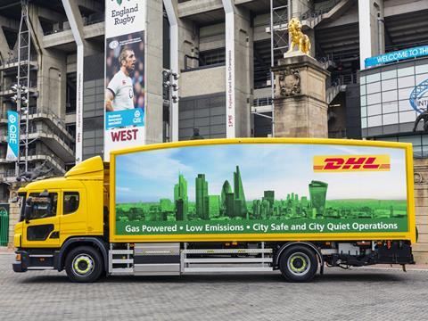 dhl lorry truck