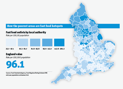 Fast food hotspots