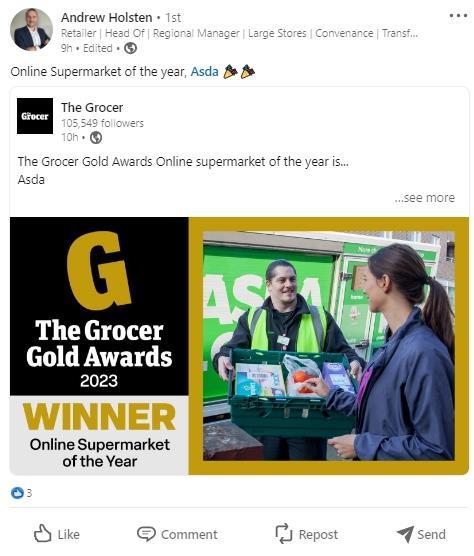 Online supermarket of the year