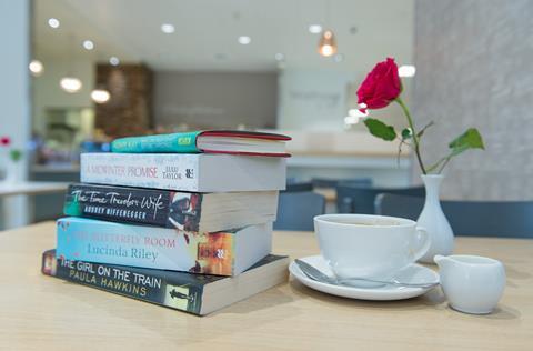 Waitrose & Partners cafe - book swap