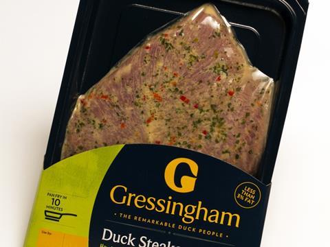 Gressingham duck steak new product