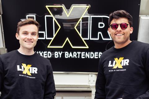 Jordan Palmer and Matt Mahatme - co-founders of Lixir Drinks