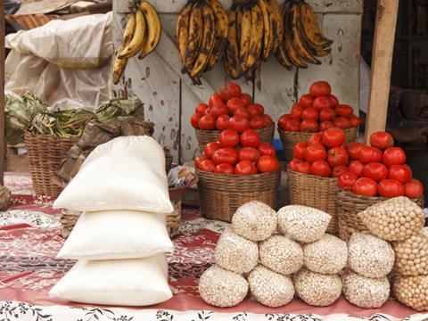 Food market in Ghana