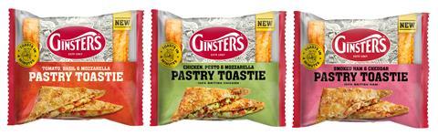 Ginsters - Toasties line-up - 2100x650